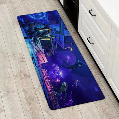 Tapete de Entrada Fortnite para Porta Principal, Antiderrapante, Tapete de Cozinha, Sala de Estar, Varanda e Casa de Banho, Tapete de Chão / Carpete