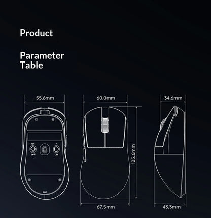 ATK Dragonfly Y9 Wireless Gaming Mouse PAW3950 Ultra Nordic54L15 8Khz High Performance for Computer Office Use Mouse Accessories
