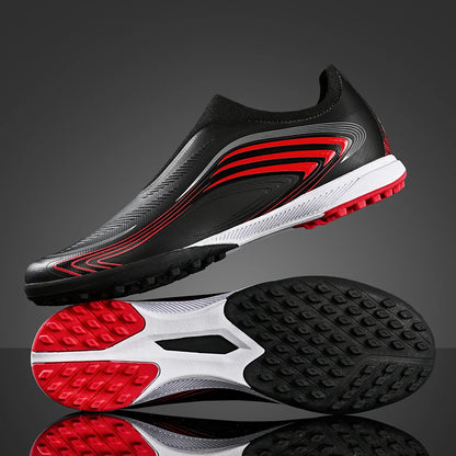 Chaussures de football TF pour hommes et femmes, dessus à toucher lisse, crampons résistants à l'usure, chaussures de football d'entraînement pour adultes