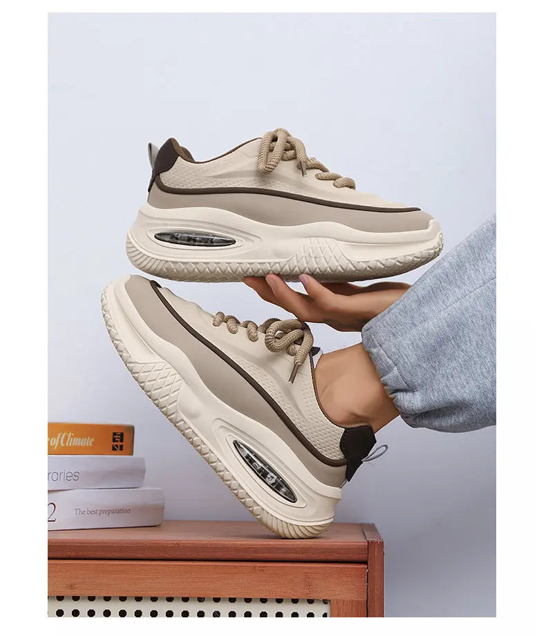Men's Casual Sports Shoes, Fashionable Thick Soled Skateboarding Shoes, Trendy and Comfortable Men's Shoes Suitable for Outdoor
