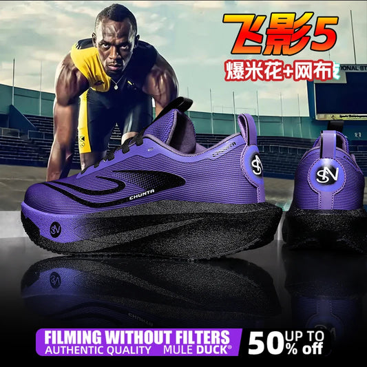Carbon Plate Sports Running Shoes Marathon Men Breathable Lightweight Women's Comfortable Athletic Nonskid Chunta Sneakers