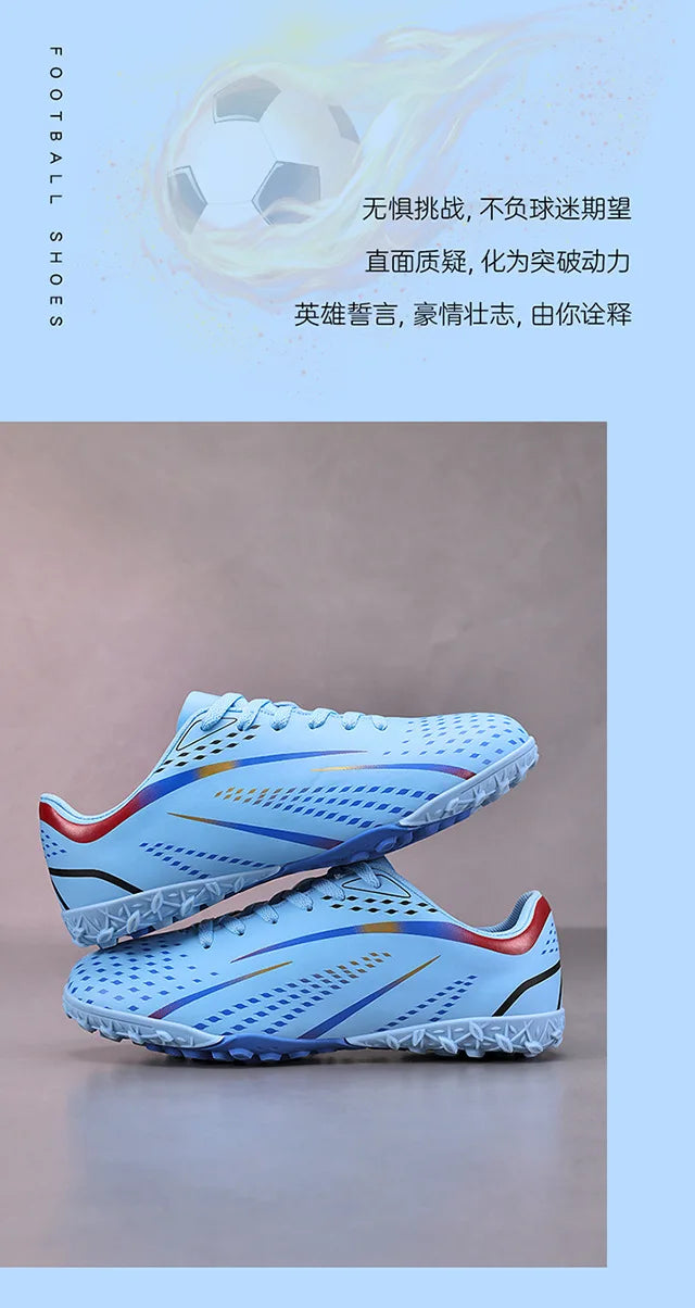 Professional Turf Soccer Shoes Men Cleats Non-Slip Training Football Shoes Boys Artificial Grass Breathable Athletic Soccer Shoes