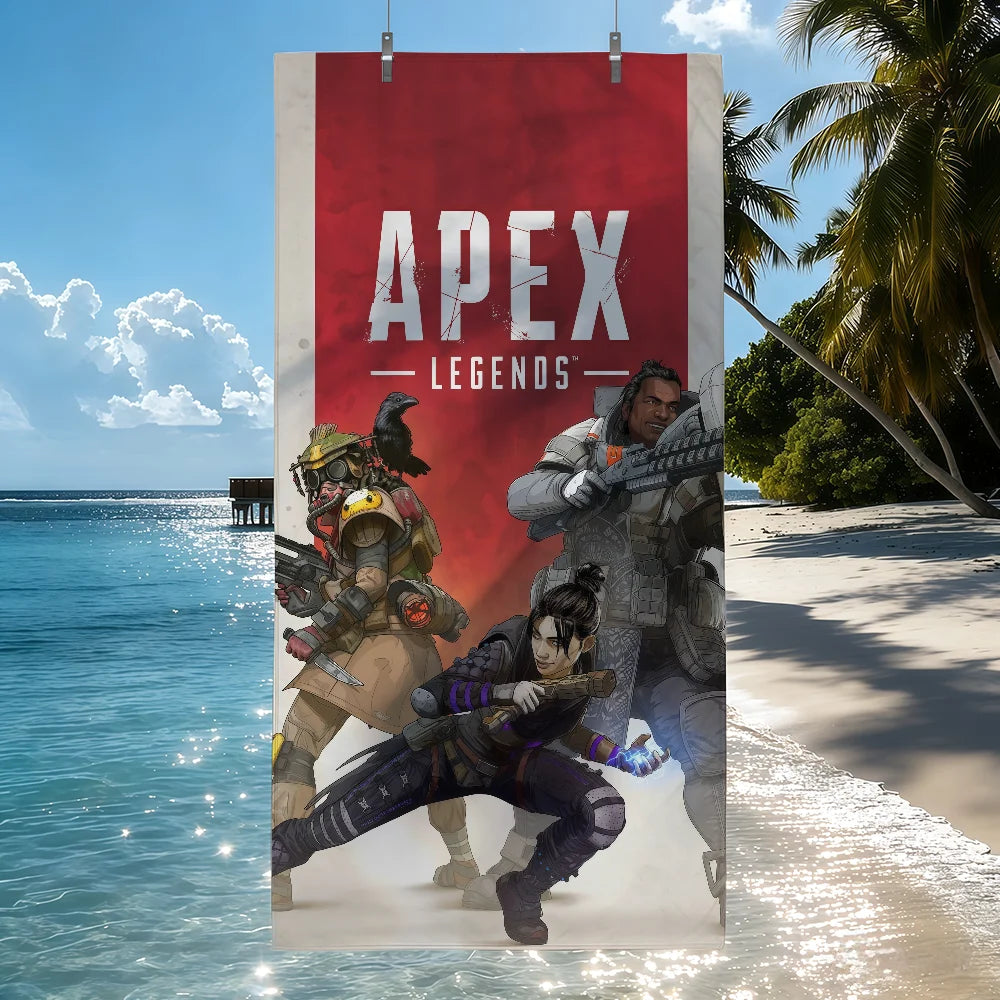 Game Apex Legends Towel Beach Shower Bath Travel Lightweight Skin Friendly for Pool Camping Cruise Summer