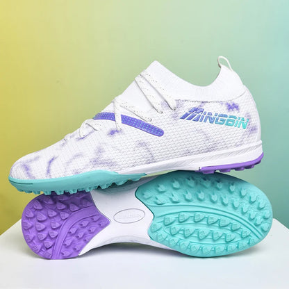 Botas de fútbol de césped profesionales para hombre, botines de fútbol con malla transpirable, zapatillas de fútbol juveniles antideslizantes, sneakers masculinas Society Chuteira