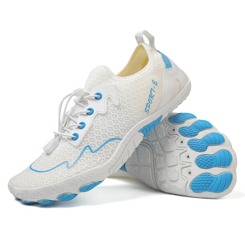 New Barefoot Wading Shoes Men Women Mesh Quick-Drying Beach Shoes Outdoor Non-Slip Swimming Shoes Unisex Water Sports Shoes