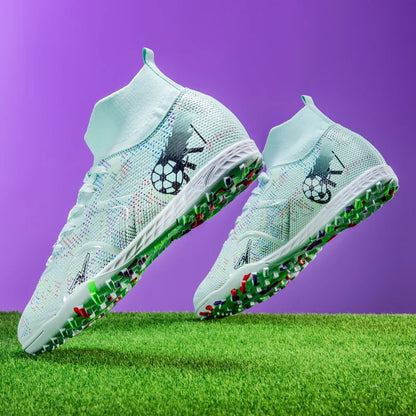 Scarpe da calcio professionali da uomo, scarpe da calcetto con tacchetti, sneakers da calcio ultraleggere per allenamento e sport all’aperto
