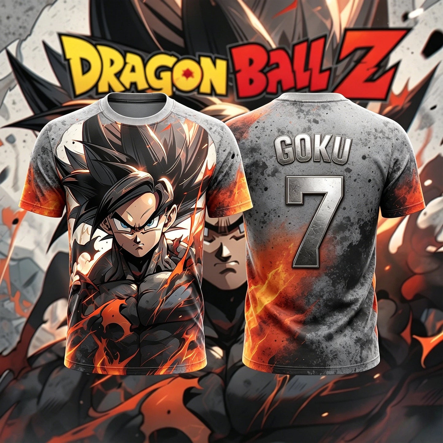 2026 New Adult Men's NO.10/7 GOKU 3D Printed Football Jersey T-Shirt Kids Anime T-Shirt Special Kids Jersey Breathable Y2k
