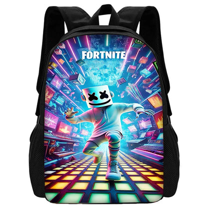Child School Backpack with Lunch Bags, Pencil Bags, Hot Game Design-F-FortniteS School Bags for Boys Girls Best Gift