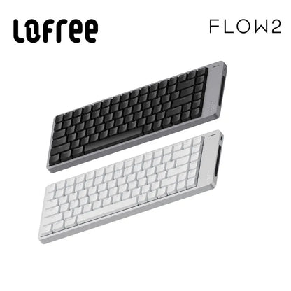 Tastiera meccanica Lofree FLOW2 Business Office, wireless Bluetooth e cablata, silenziosa con suono delicato, compatibile, mute, blocco in alluminio