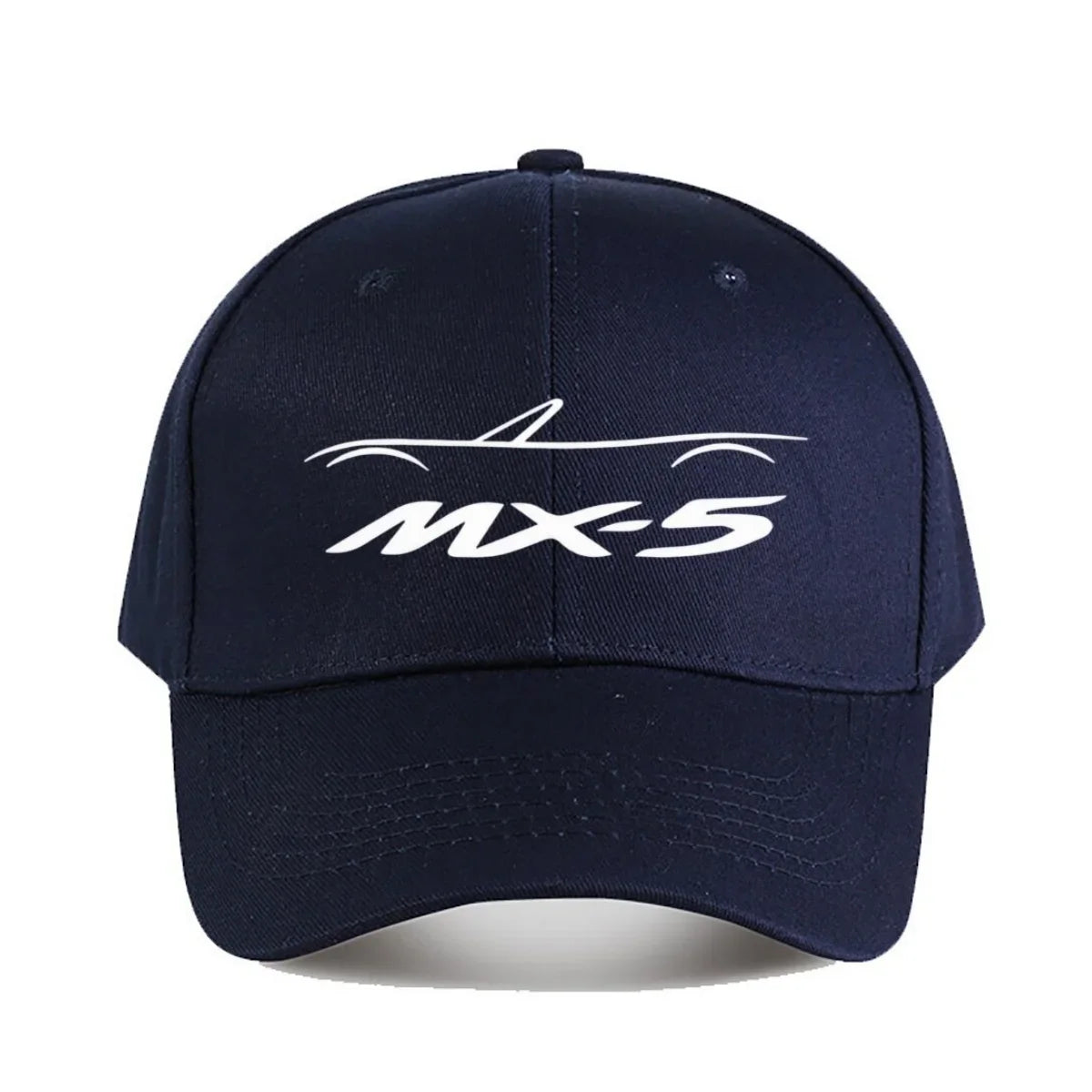Șapcă de baseball MX5 NA pentru bărbați și femei – Șapcă elegantă din poliester negru cu logo alb, rezistentă, potrivită pentru pescuit în aer liber și ținute casual