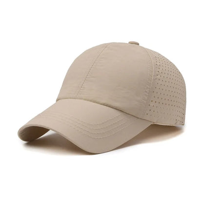 Schnelltrocknende Sonnenkappe für Damen, Outdoor-Freizeit-Sportmütze für Herren, Baseballkappe in Übergröße (60–65 cm), verstellbare Sonnenblende, Schirmmütze