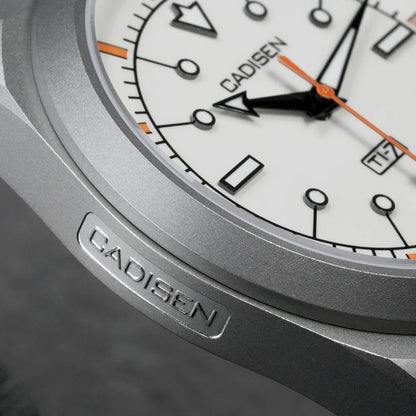 CADISEN TI-7 Autodyne Titanium steel Automatic Mechanical Canvas Wristwatch MIYOTA 8215 Luminous Sapphire Waterproof Man Watches