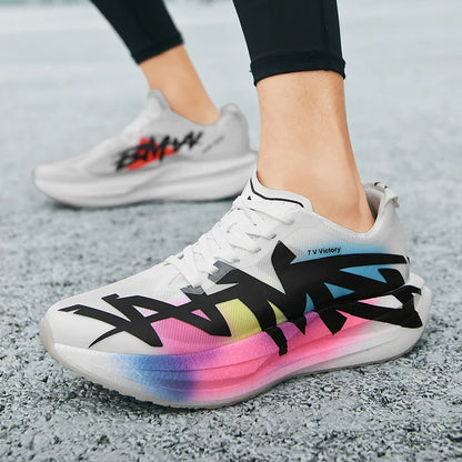 Sports Shoes for Men, Casual Running Shoes, Unisex Jogging Shoes, Popcorn Outsole, Lightweight Breathable Sports Shoes, Women's Non-Slip Shock-Absorbing Athletic Running Shoes 34-44