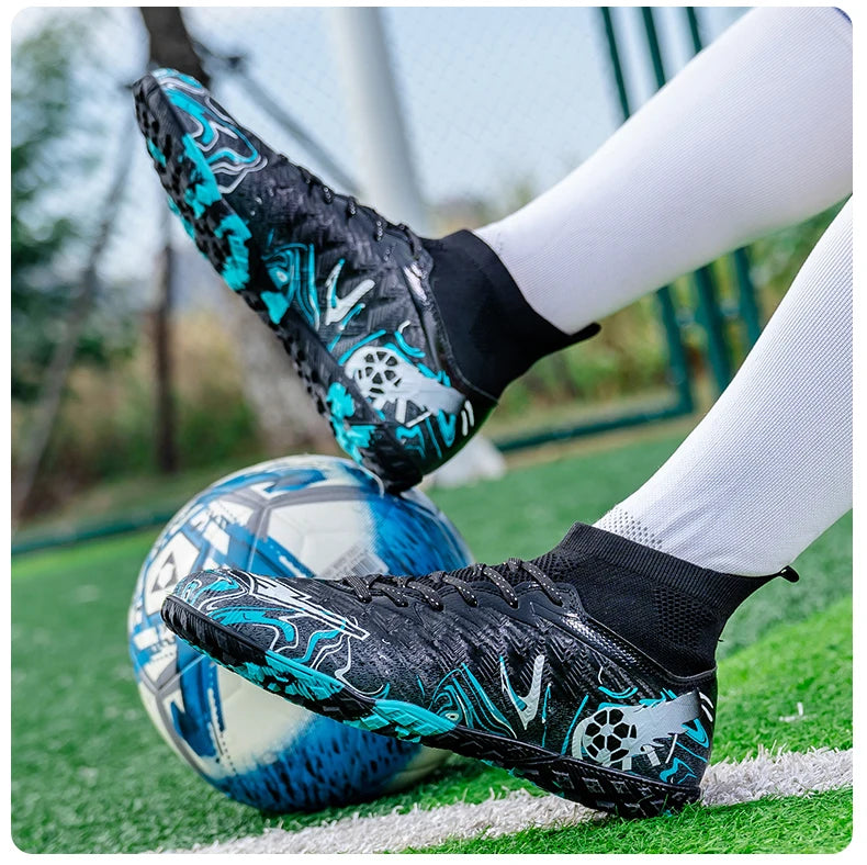 Men Professional Football Shoes Society Cleats Soccer Shoes Original Indoor Football Field Boots Grass Training TF/FG Sneakers