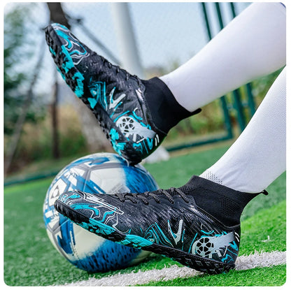 Men Professional Football Shoes Society Cleats Soccer Shoes Original Indoor Football Field Boots Grass Training TF/FG Sneakers