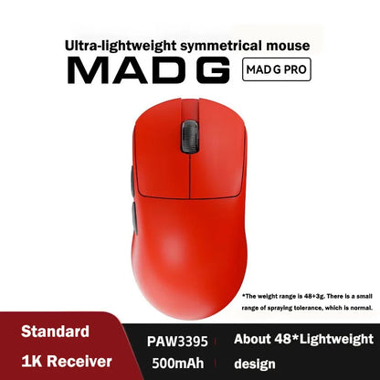 Mouse wireless ultraleggero originale FGG Madlions Mad G Pro Max 8K HZ dual-mode a bassa latenza PAW3395, accessori e regali per gamer