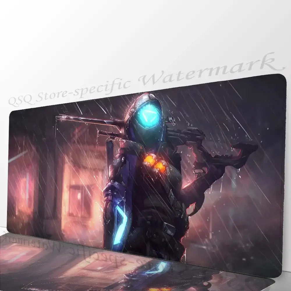Ana Shrike Overwatch Mousepad Mouse Mat Desk Mat With Pad Gaming Accessories Prime Gaming XXL Keyboard Pad Padding Mat