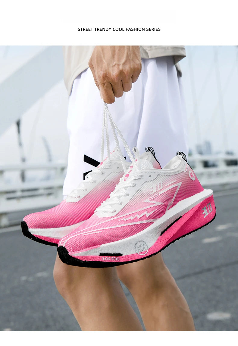 Sneakers da uomo in mesh comfort, scarpe da tennis 2025, running da uomo con piastra in carbonio 3.0, ammortizzazione per sport, allenamento e jogging