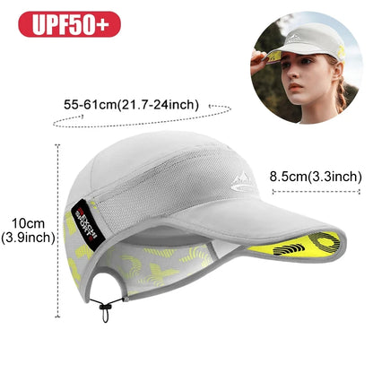 LOOGDEEL Outdoor Sports Running Hat Women Men Quick-drying Breathable Bike Sunshade Headwear Anti-UV Cycling Mountaineering Cap