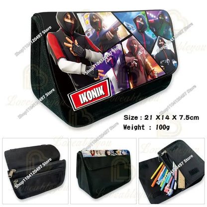 Victory Royale Student Boys Girls Fortnite Capacity Stationery Pencil Case Peely Llama Hero Children's Pen Box Kids Teen Bags