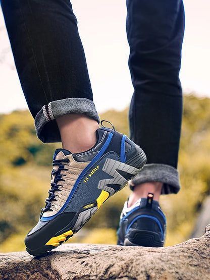 Sapatos de Trekking para Homem Outdoor Lover, Impermeáveis, Botas de Caminhada de Montanha em Couro Genuíno, Sapatos Táticos de Caça Woodland