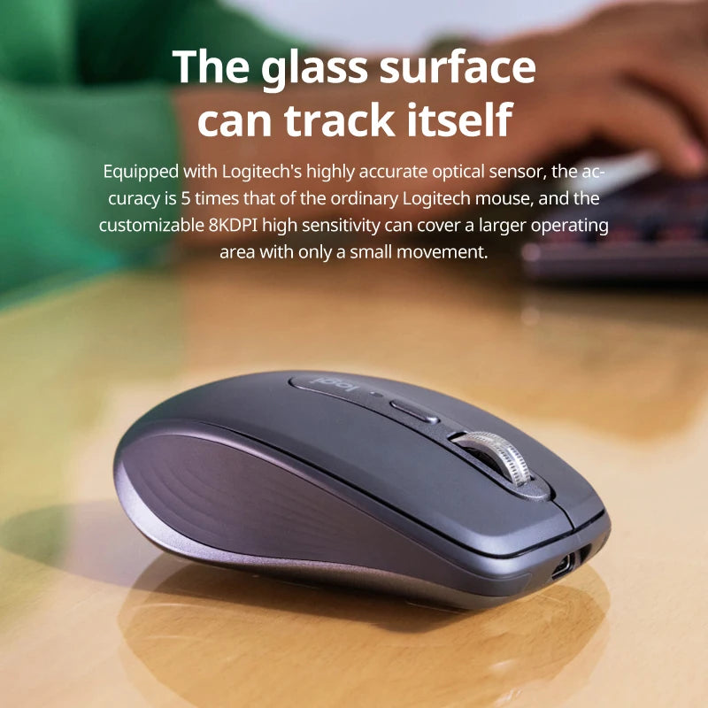 Logitech MX Anywhere 3S Mouse seamlessly switches across 3 devices! A portable office tool compatible with multiple systems