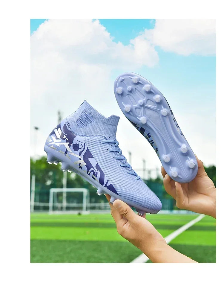 Chaussures de football roses tendance, chaussures de football professionnelles légères pour hommes, chaussures de football antidérapantes, crampons de football originaux, baskets
