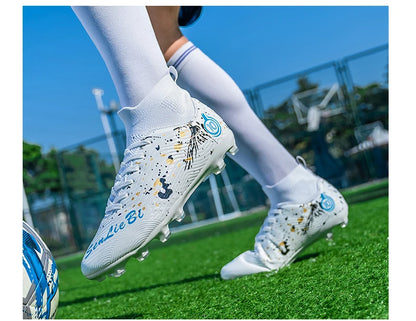 New Men's Professional Soccer Shoes Non-slip Football Boots Unisex Breathable Futsal Sports New Cleats Drop Shipping Ultralight