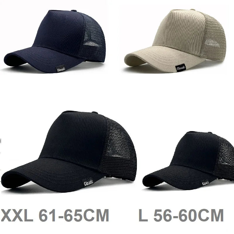 BIG Head OVERSIZE 56-60CM/61-65CM Men Women Baseball Cap Casual Fishing Outdoor Sun Protection