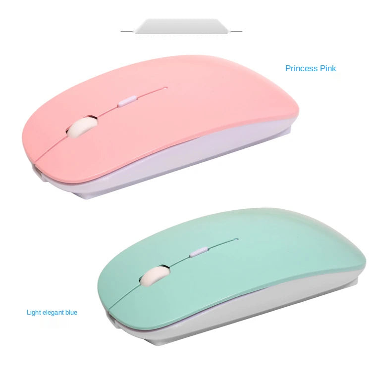 New Charging Type-C Wireless Mouse + USB Dual Receiver, Mute Ergonomic Design, 1000/1200/1600 Three-Speed DPI