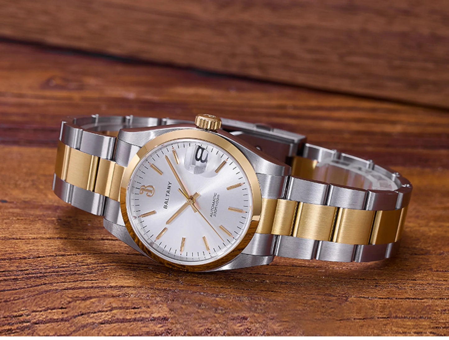 Baltany Men Automatic Watch 36MM Mechaical Wristwatch Bubble Sapphire 10ATM Waterproof C3 Luminous NH35