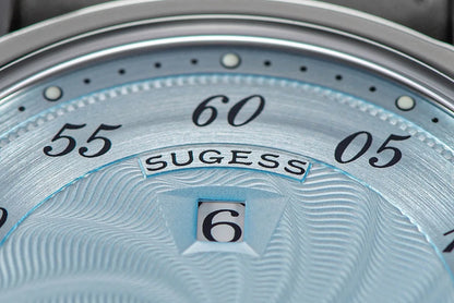 Sugess Mens Watch Automatic ST1721 Movement Aventurine Mechanical Wristwatches Hardlex Glass Fashion Simple Business Clock S451
