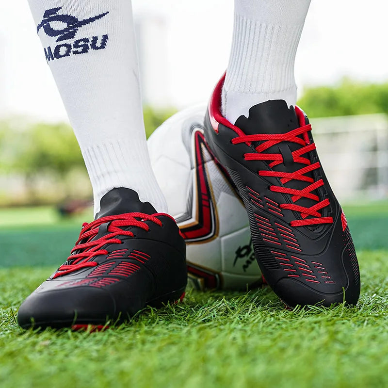 Novas Chuteiras de Futebol para Homem e Mulher, Sapatilhas Desportivas de Interior e Exterior com Pitons Longos e Pitons Partidos para Tapete de Treino de Futebol