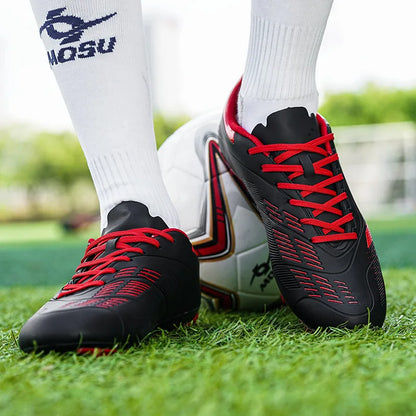 Novas Chuteiras de Futebol para Homem e Mulher, Sapatilhas Desportivas de Interior e Exterior com Pitons Longos e Pitons Partidos para Tapete de Treino de Futebol