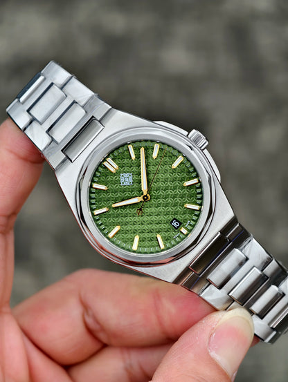 IX&DAO 2026 New 37mm Warrior Men's Automatic Mechanical Watch Miyota 9015 Movement Sapphire Stainless Steel Waterproof 10Bar