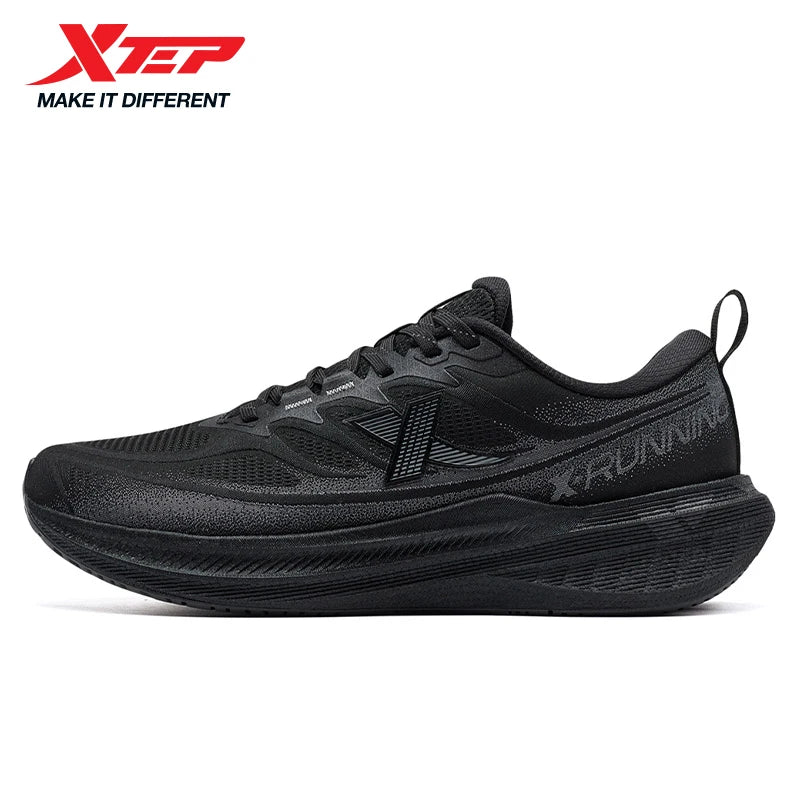 Xtep Running Shoes for Men 2025 Winter Trendy Shock Absorption Cushioning Non-Slip Comfortable Lace-Up Sneakers 875419110045