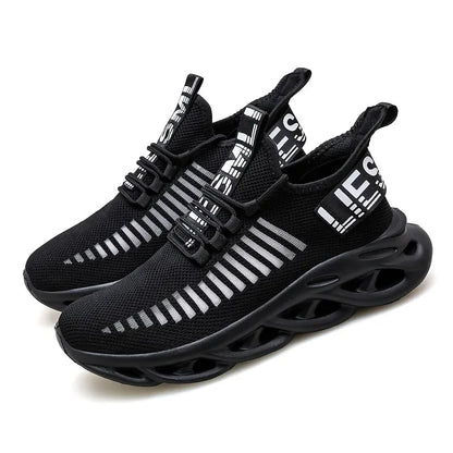 MAEDEF-Baskets confortables et décontractées en maille pour homme, chaussures de course respirantes à plateforme, de sport, de marche et de tennis
