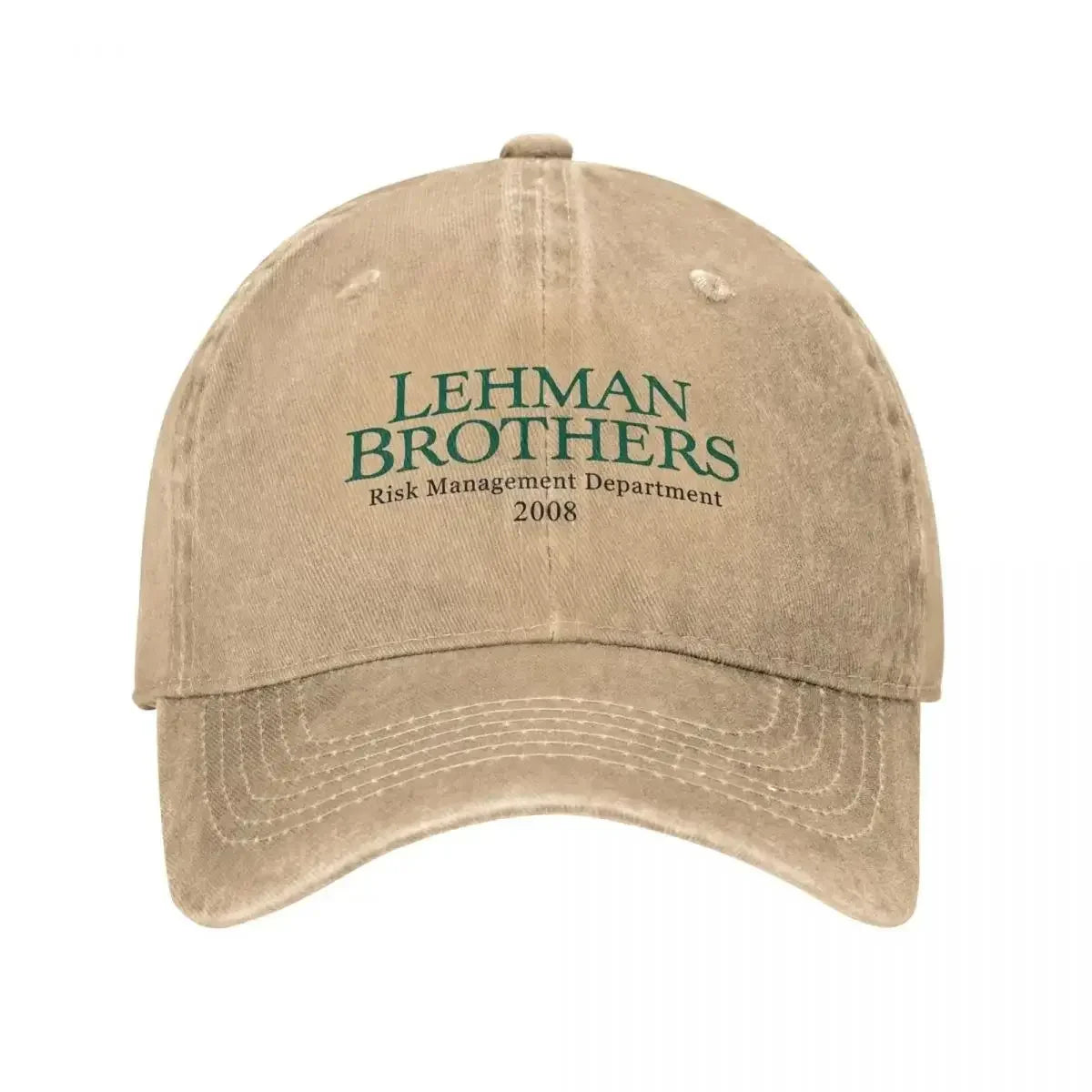 Retro Lehman Brothers Risk Management Department Trucker-Cap, Unisex, im Used-Look, gewaschen, Kopfbedeckung für Outdoor, Laufen und Golf