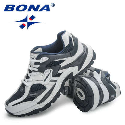 BONA New Designers Breathable Road Running Shoes Casual Shoes Man Athletic Walking Footwear Men Outdoor Jogging Masculino