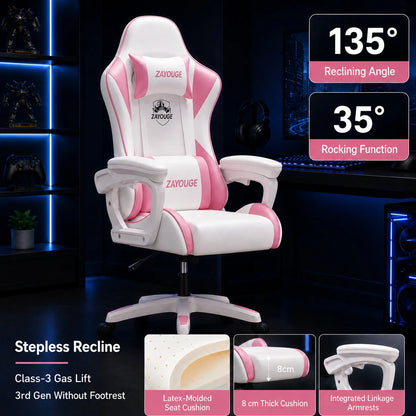 Cadeira de Escritório Gaming Reclinável AOLIVIYA para Computador em Casa, Rotativa, com Elevação, Encosto e Apoio para Pés, para Cybercafé e E-Sports