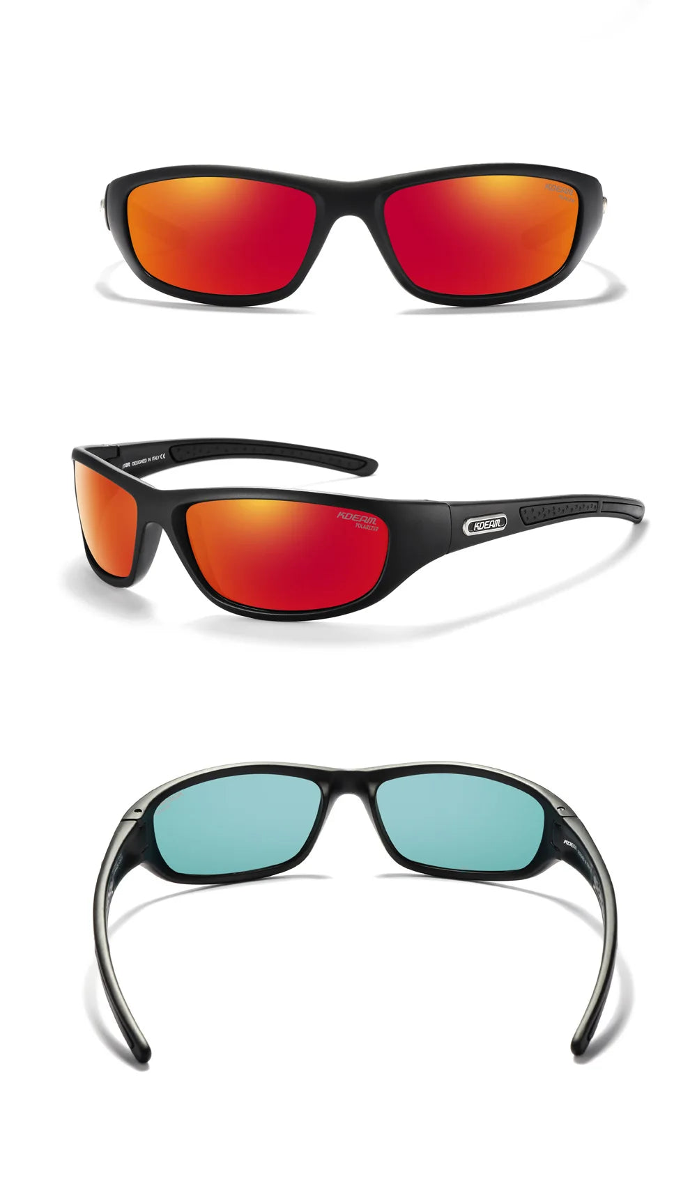 KDEAM Polarized Men's Sunglasses New Goggles Colorful Driving Glasses TR90 Hiking Camping Fishing Outdoor Cycling Gafas De Sol