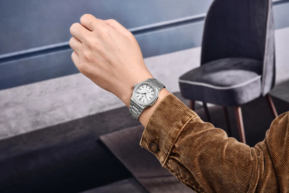 PAGANI DESIGN 2026 New Luxury Automatic Watch Men's Mechanical Wristwatch Stainless Steel Sapphire glass 40MM Barrel dial Watch