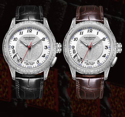 HANBORO hourly clock series men's fully automatic mechanical watch 5379
