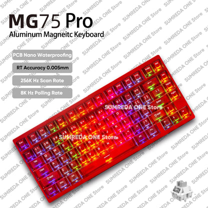 IROK MG75 Pro MG75 Max Aluminum Magnetic Gaming Computer Mechanical Keyboard 75% Rapid Trigger 8K RGB Hotswap Gamer Keyboard