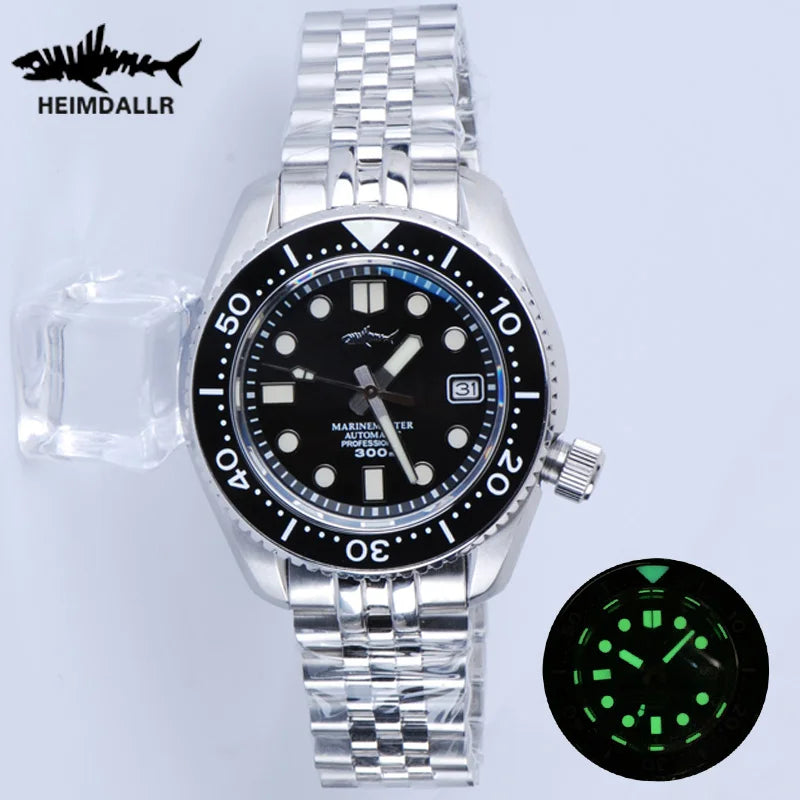 Heimdallr Diver Watch For Men MM300 Sumo SBDX 300M Waterproof Sapphire Crystal C3 Luminous NH35 Automatic Movement Wristwatch