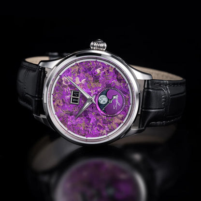 Automatic Man Watch Moon-Phase ST2528 Movement Waterproof Mechanical Wristwatches Sapphire Crystal Titanium Dials Clock S401 New