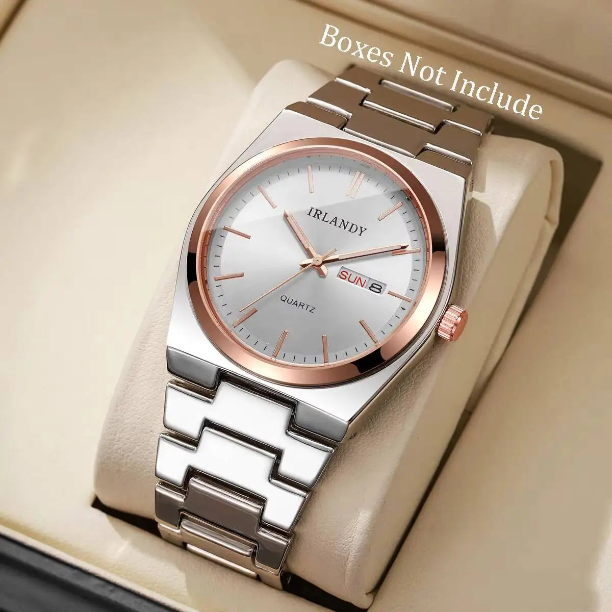 Luxury Mens Calendar Quartz Wristwatches Fashion Men Business Watches Clock Gift Reloj Hombre（Without Box）