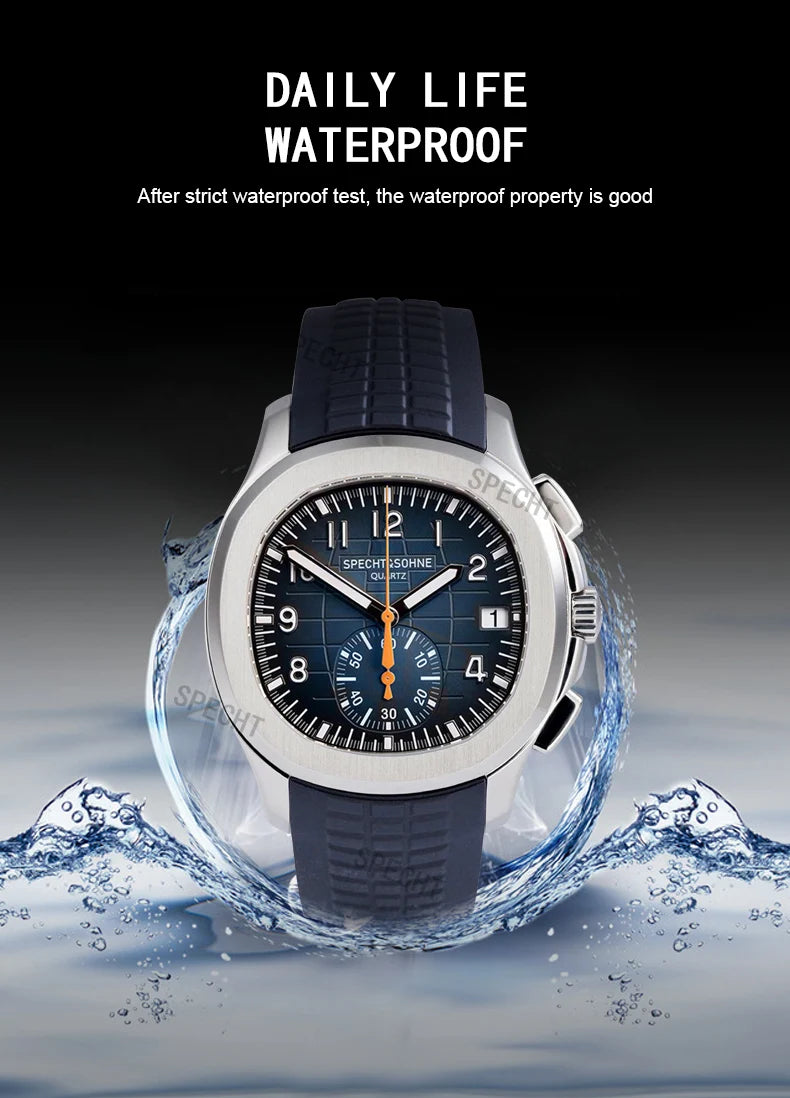 Dropshipping 2026 Best Selling Products Wristwatches For Men Specht&Sohne Male Quartz Sports Watches Rubber Strap Waterproof