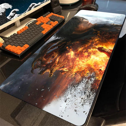 Mousepad Final Fantasy Mouse Pad Gamer Office Accessories for Big Desk Mat Gaming Keyboard Mats Xxl Large Mause Carpet 900x400mm