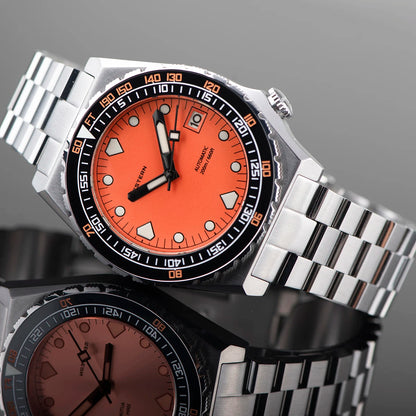 SEESTERN SUB600T V3 Men's Watch Automatic Diving Sapphire Wristwatch NH35 Movement Ceramic Bezel Luminous Date Jubilee Waterproof